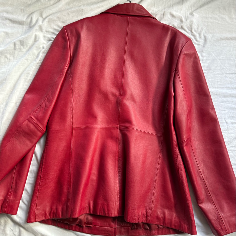 Red Leather Jacket - image 4